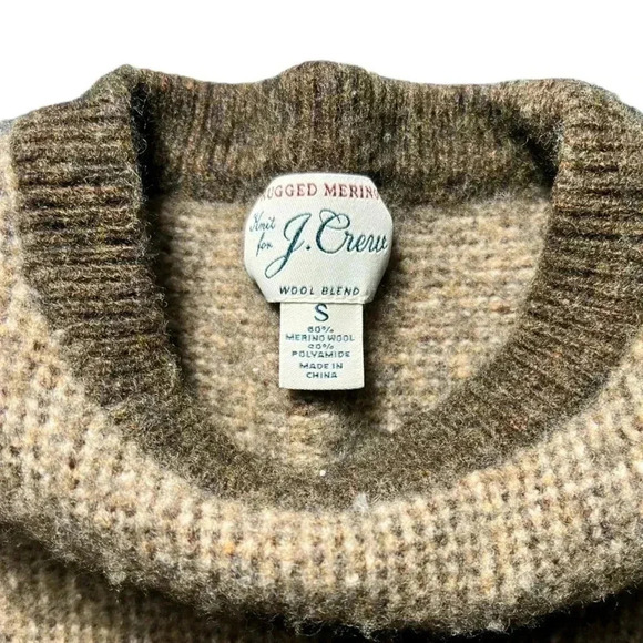 Rugged merino wool bird's-eye tipped sweater boys small - Picture 10 of 10